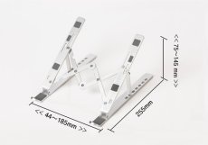 画像7: オンライン会議で好印象に! 早く使えばよかった ノートパソコン・タブレット用アルミスタンド(アウトレット品) (7)