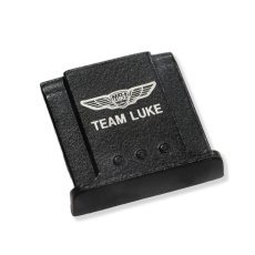 画像9: TEAM LUKE オリジナルロゴ入り 金属製カメラシューカバー "側面にお好きな文字を刻印できます” (9)