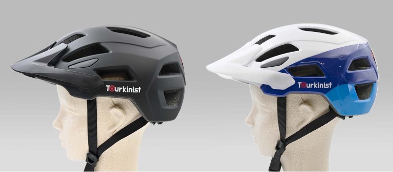 画像1: 自転車用ヘルメット 『ツーキニスト』モデル LEDライト付き (1)