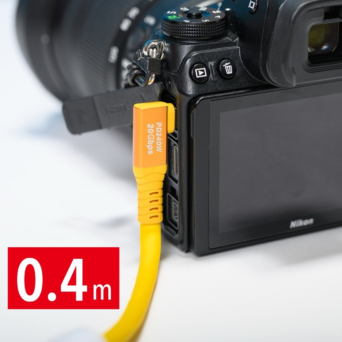 画像4: USB Type-C テザーPDケーブル『テザーワン』0.4m (4)