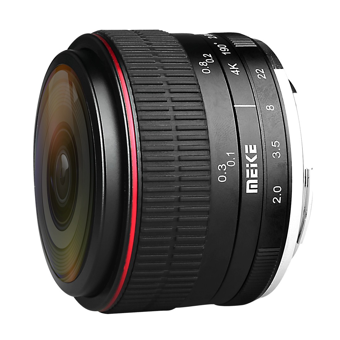 【外箱潰れにつき1,000円引き】MEIKE 6.5mm F2.0 FISHEYE 【ミラーレス用 魚眼レンズ 画角190°】 Canon EF-M  マウント