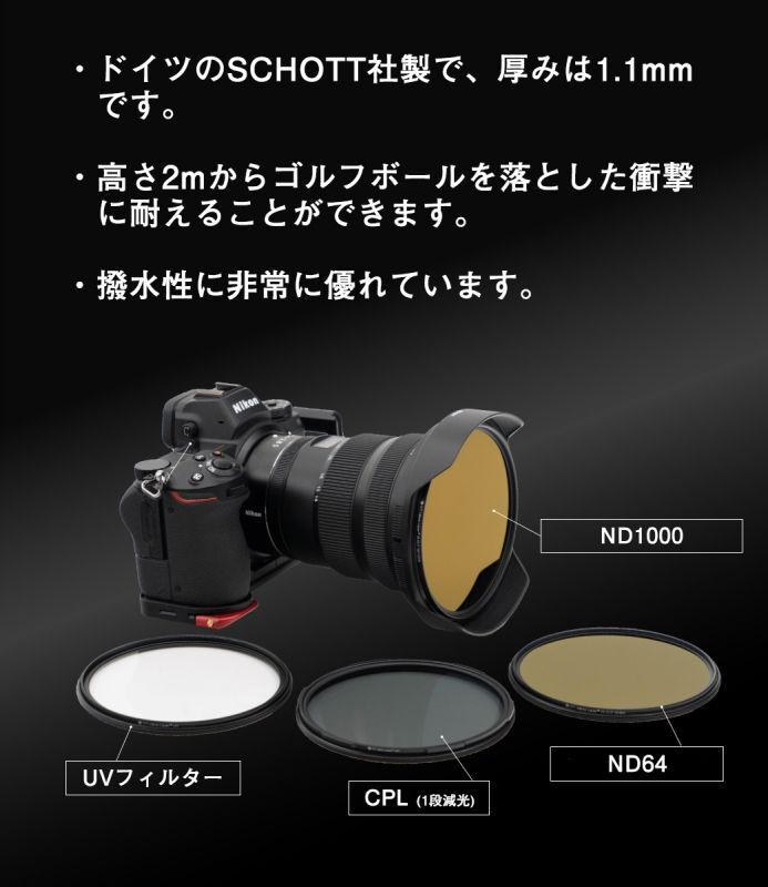 STC社製 NIKKOR Z mm f.8 S用レンズフィルター